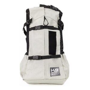 K9 Sport Sack AIR 2 Light Gray Dog Carrier Adjustable Backpack Sz Large (20-23")